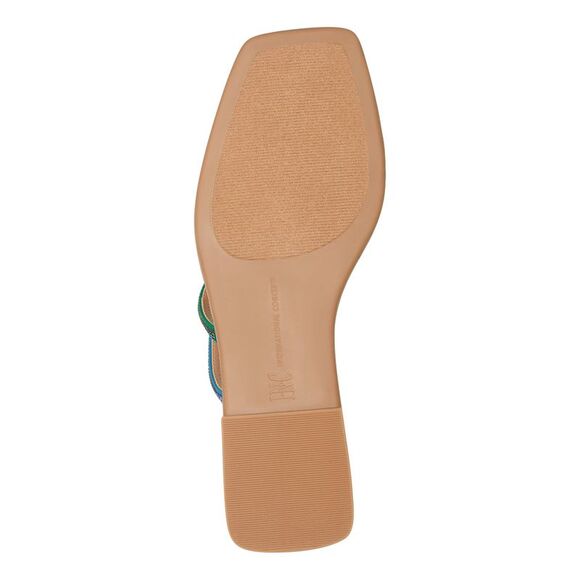 INC Womens Light Blue Detail Piera Square Toe Slip On Slide Sandals 6 M - Picture 4 of 4